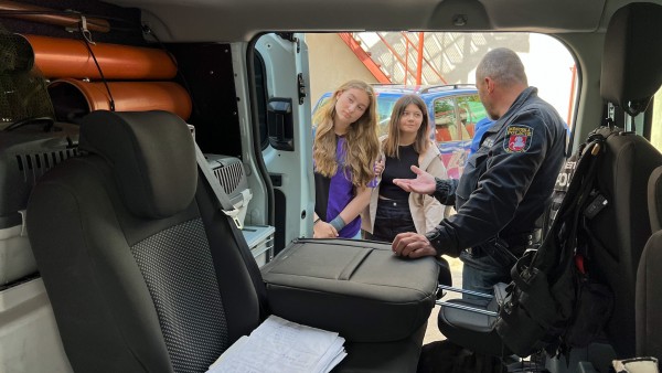 Zástupkyně parlamentů na návštěvě u strážníků městské policie