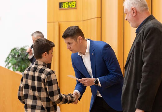 Město ocenilo své nejúspěšnější žáky a studenty